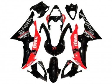 Discount 2008-2016 Red Glossy Black DENSO Yamalube 21 Yamaha YZF 600 R6 Motorcycle Fairings Canada