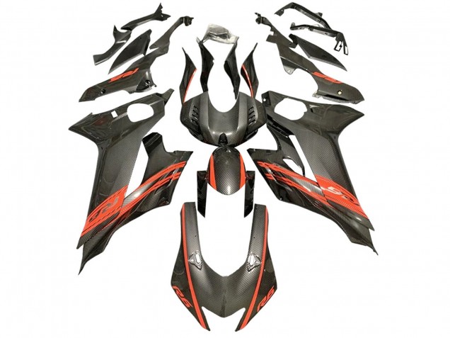 Discount 2017-2023 Red Black Carbon Fiber Style Yamaha YZF 600 R6 Motorcycle Fairings Canada