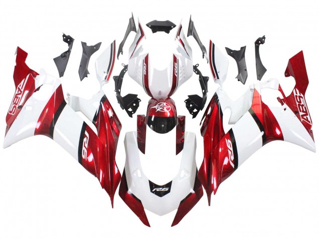 Discount 2017-2023 White Red Black Yamaha YZF 600 R6 Motorcycle Fairings Canada