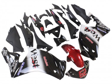 Discount 2011-2015 Glossy Black White West Red HRC 62 Honda CBR250RR Motorcycle Fairings Canada