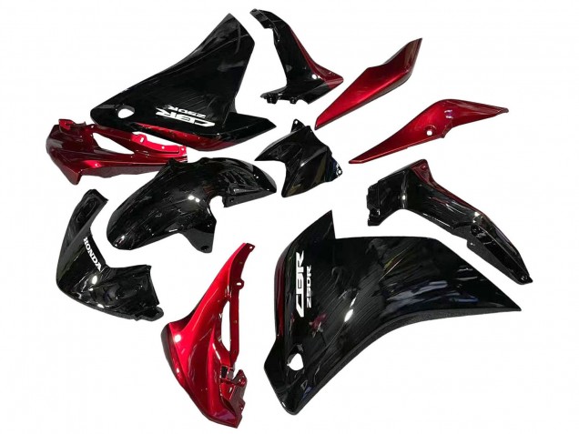 Discount 2011-2015 Glossy Black Red Honda CBR250RR Motorcycle Fairings Canada