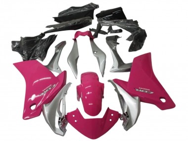 Discount 2011-2015 Silver Pink Honda CBR250RR Motorcycle Fairing Kits Canada