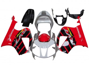 Discount 2000-2006 Silver Red Black Stripe Racing Honda VTR1000 Motorcycle Fairings Canada