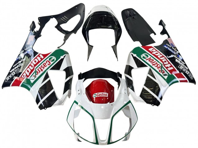 Discount 2000-2006 White Red Green Glossy Black Castrol Honda VTR1000 Motorcycle Fairings Canada