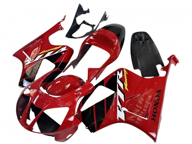 Discount 2000-2006 Red Black Stripe Racing Honda VTR1000 Motorcycle Fairings Canada