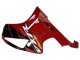 Discount 2000-2006 Red Black Stripe Racing Honda VTR1000 Motorcycle Fairings Canada