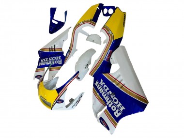 Discount 1994-1996 White Blue Yellow Gold Rothmans Honda NSR250 Motorcycle Fairings Canada