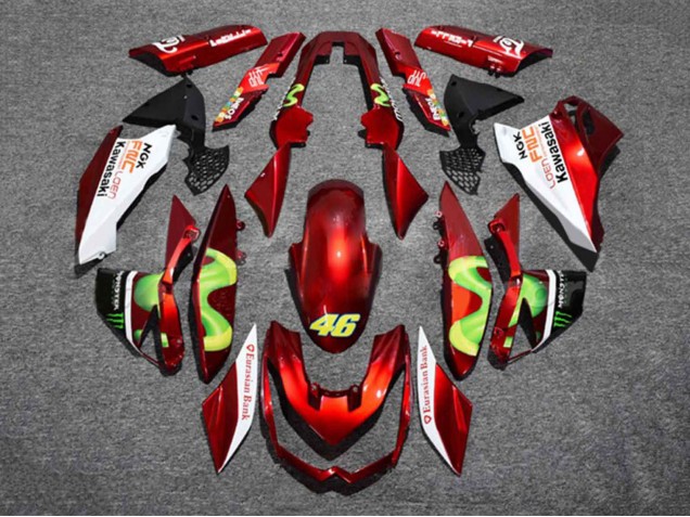 Discount 2010-2013 Red White Green Monster 46 Kawasaki Z1000 Motorcycle Fairings Canada
