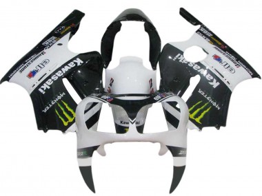 Discount 2000-2001 White Black Yelllow Elf Monster Kawasaki ZX12R Motorcycle Fairings Canada