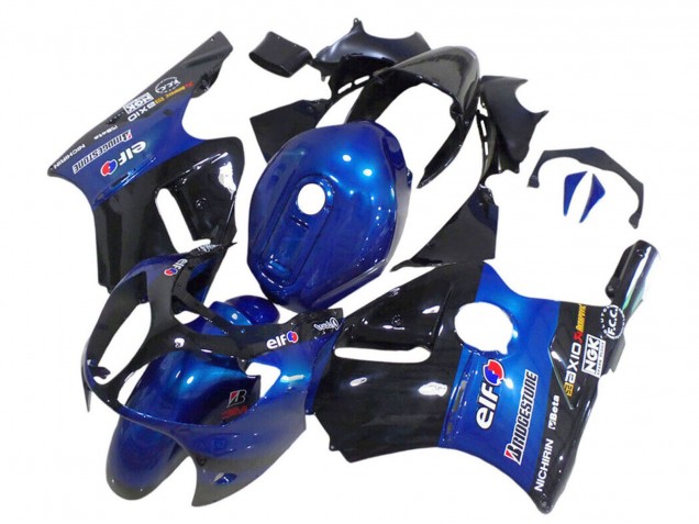 Discount 2000-2001 Blue Glossy Black Elf Bridgestone Kawasaki ZX12R Motorcycle Fairings Canada