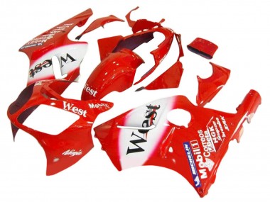 Discount 2000-2001 Red White Black West Kawasaki ZX12R Motorcycle Fairings Canada