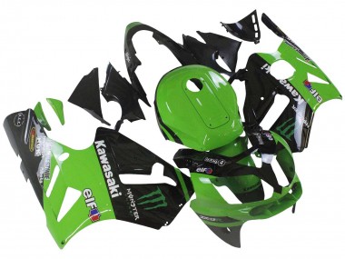 Discount 2002-2006 Green Glossy Black Elf Touch4 Monster Kawasaki ZX12R Motorcycle Fairing Canada
