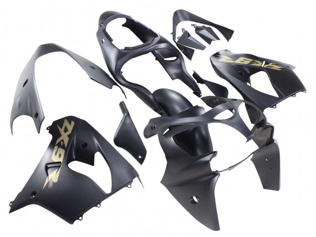 Discount 2000-2001 Matte Black Gold Kawasaki ZX9R Motorcycle Fairings Canada