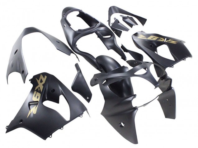 Discount 2000-2001 Matte Black Gold Kawasaki ZX9R Motorcycle Fairings Canada