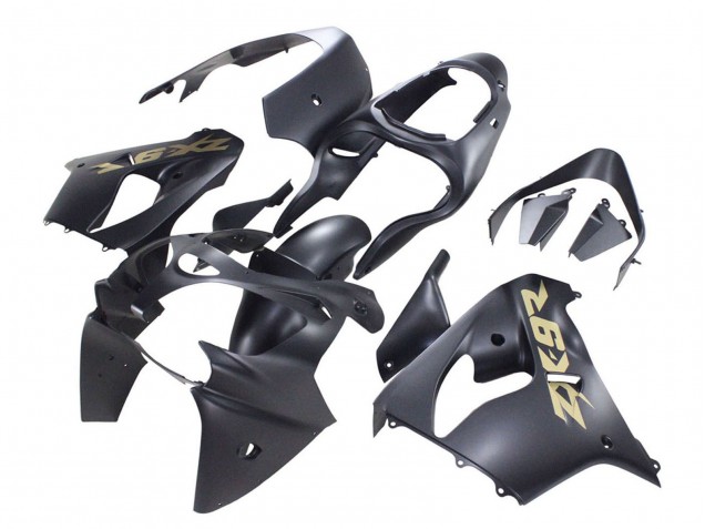 Discount 2000-2001 Matte Black Gold Kawasaki ZX9R Motorcycle Fairings Canada