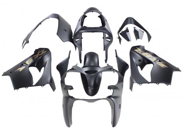 Discount 2000-2001 Matte Black Gold Kawasaki ZX9R Motorcycle Fairings Canada