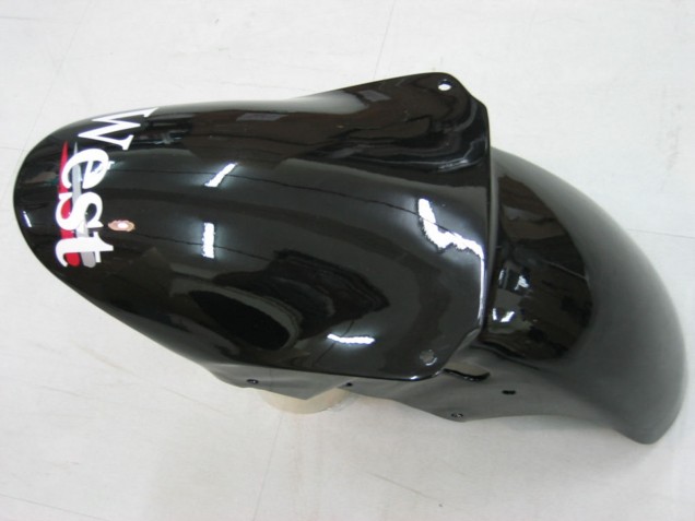 Discount 2000-2001 Glossy Black White West Kawasaki ZX9R Motorcycle Fairings Canada