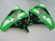 Discount 2000-2001 Green Silver Black Kawasaki ZX9R Motorcycle Fairings Canada