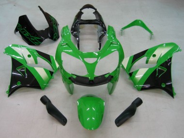 Discount 2000-2001 Green Silver Black Kawasaki ZX9R Motorcycle Fairings Canada