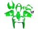 Discount 2000-2001 Green Kawasaki ZX9R Motorcycle Fairings Canada