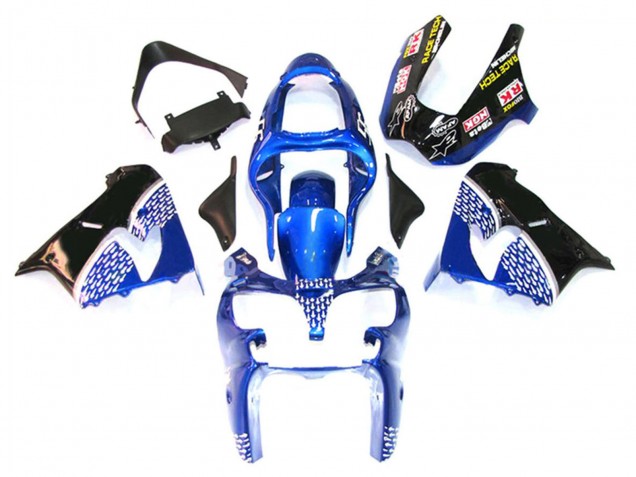 Discount 2000-2001 Blue White Black Kawasaki ZX9R Motorcycle Fairings Canada