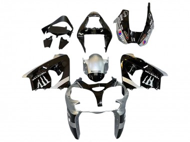 Discount 2002-2003 Silver Glossy Black Monster Elf Kawasaki ZX9R Motorcycle Fairings Canada
