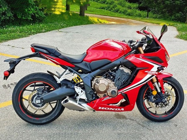 Discount 2019-2020 Red White Black Stripe Honda CBR650R Motorcycle Fairings Canada