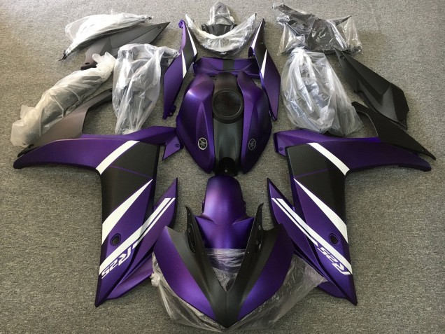 Discount 2015-2018 White Purple Matte Black Yamaha YZF R3/R25 Motorcycle Fairings Canada