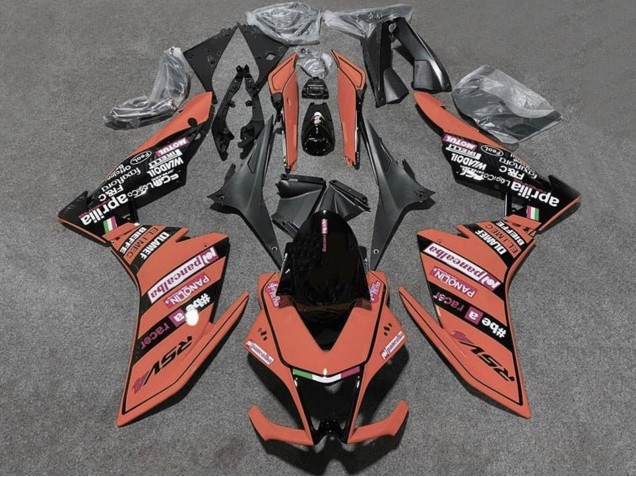 Discount 2009-2015 Orange Black Aprilia RSV4 1000 Motorcycle Fairings Canada