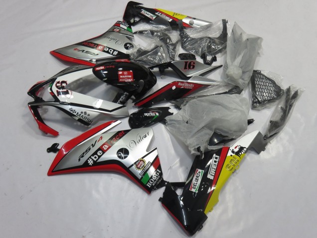 Discount 2009-2015 Silver Red Black Yellow Aprilia RSV4 1000 Motorcycle Fairings Canada