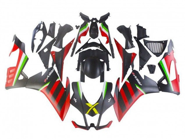 Discount 2016-2020 Matte Black Red Green Stripe Aprilia RSV4 1000 Motorcycle Fairings Canada