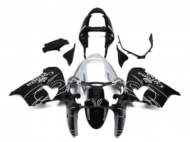 Discount 2002-2003 Glossy Black White Corona Extra Kawasaki ZX9R Motorcycle Fairings Canada