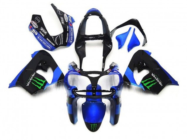 Discount 2002-2003 Blue Black Green Monster Kawasaki ZX9R Motorcycle Fairings Canada