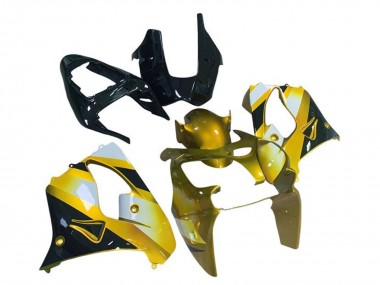 Discount 2002-2003 Yellow White Black Kawasaki ZX9R Motorcycle Fairings Canada