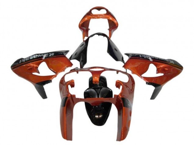 Discount 2002-2003 Orange Black Kawasaki ZX9R Motorcycle Fairings Canada