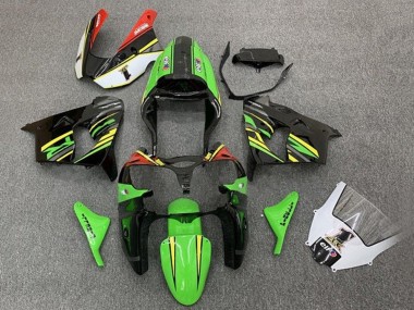 Discount 2002-2003 Green Black Yellow Orange Kawasaki ZX9R Motorcycle Fairings Canada