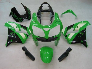 Discount 2002-2003 Green White Black Kawasaki ZX9R Motorcycle Fairing Canada