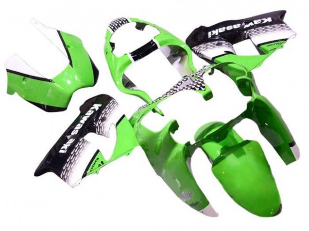 Discount 2002-2003 Green White Black Kawasaki ZX9R Motorcycle Fairings Canada