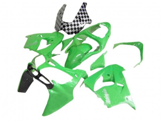 Discount 2002-2003 Green Black Checkered Kawasaki ZX9R Motorcycle Fairings Canada