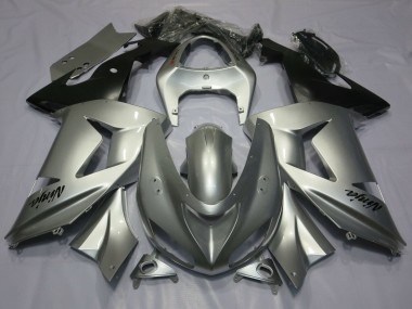 Discount 2006-2007 Silver Matte Black Kawasaki ZX10R Motorcycle Fairings Canada