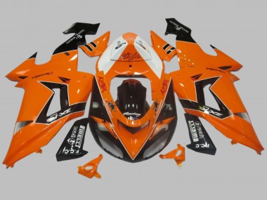 Discount 2006-2007 Orange White Black Racing Elf Kawasaki ZX10R Motorcycle Fairing Canada