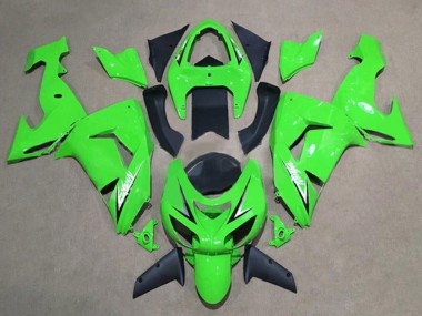 Discount 2006-2007 Green White Black Kawasaki ZX10R Motorcycle Fairings Canada