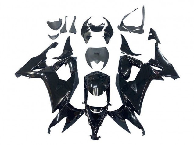 Discount 2008-2010 Glossy Black Kawasaki ZX10R Motorcycle Fairings Canada