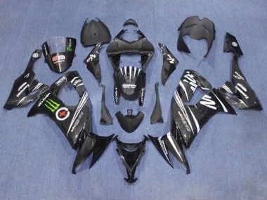 Discount 2008-2010 Black White Green Monster Kawasaki ZX10R Motorcycle Fairings Canada
