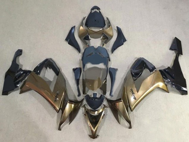 Discount 2008-2010 Dark Gold Black Kawasaki ZX10R Motorcycle Fairings Canada