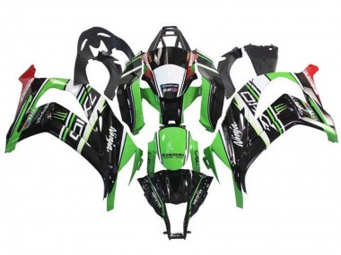 Discount 2011-2015 Green Black White Red Stripe Monster Kawasaki ZX10R Motorcycle Fairings Canada