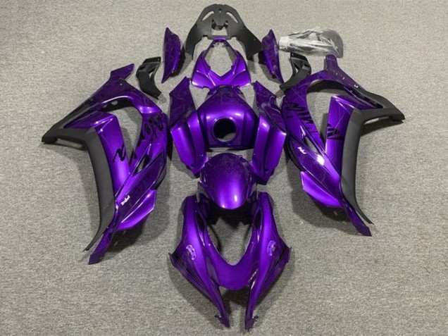 Discount 2011-2015 Purple Matte Black Kawasaki ZX10R Motorcycle Fairings Canada