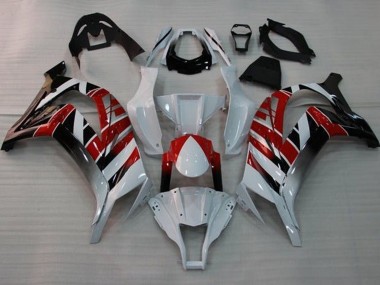 Discount 2011-2015 White Red Black Stripe Kawasaki ZX10R Motorcycle Fairings Canada