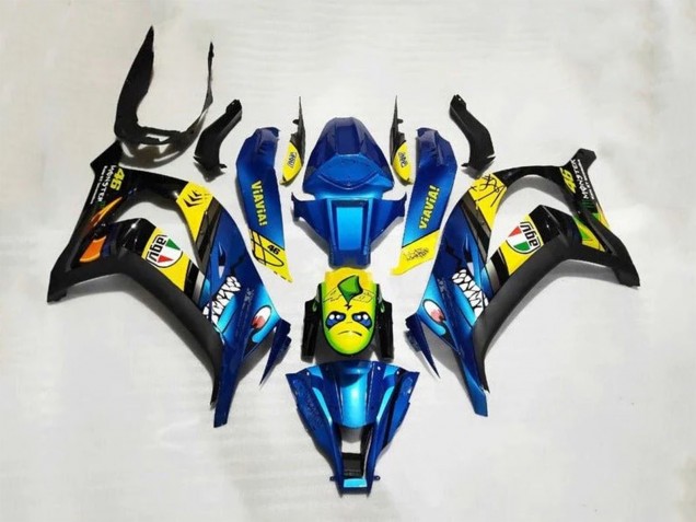 Discount 2016-2020 Blue Yellow Shark Kawasaki ZX10R Motorcycle Fairings Canada