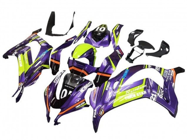 Discount 2016-2020 Purple Yellow Trick Star Kobelco Kawasaki ZX10R Motorcycle Fairings Canada